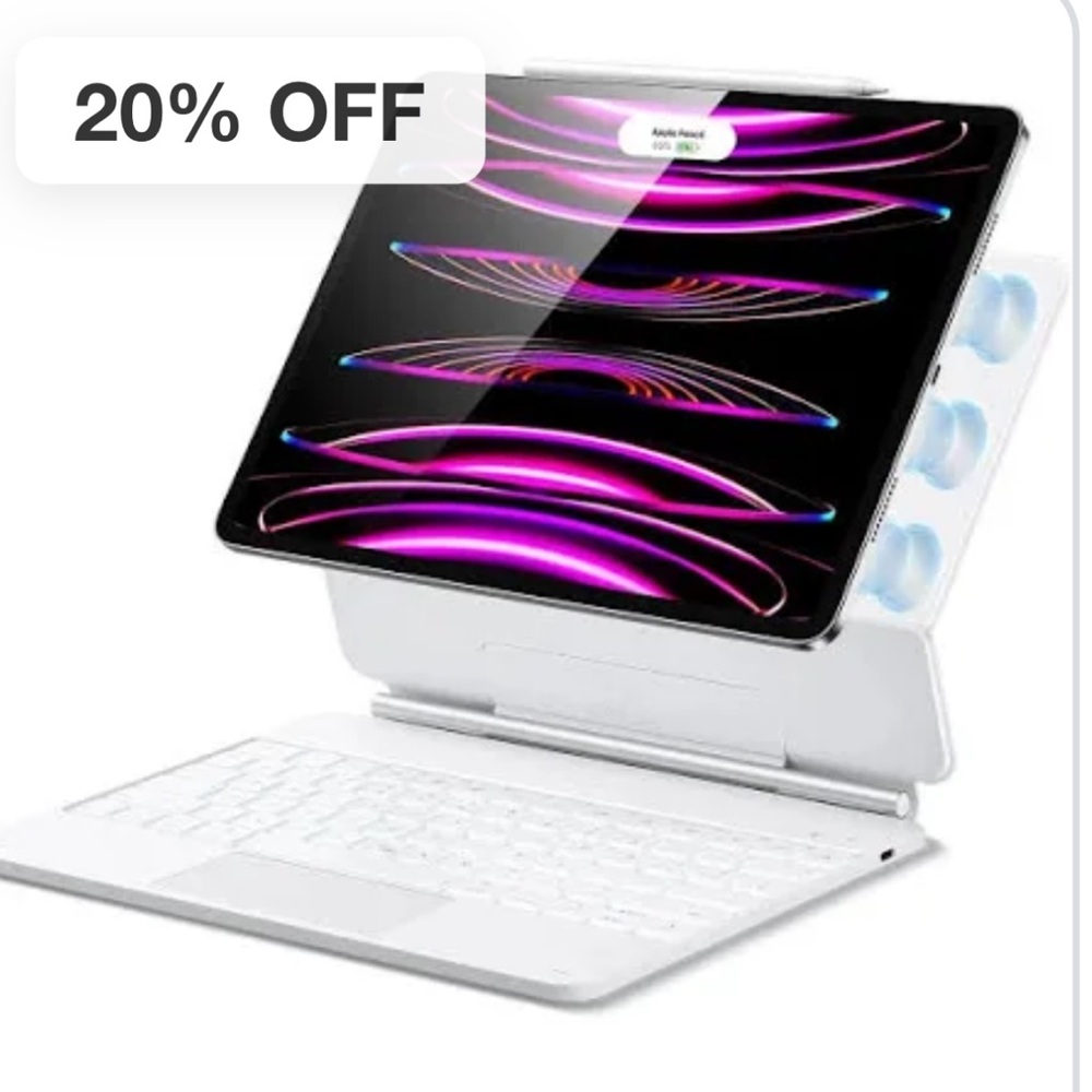 Apple iPad Pro white magic Keyboard